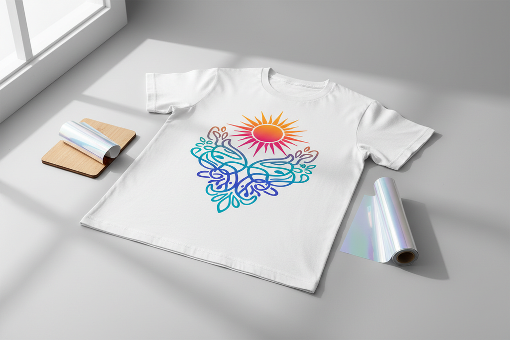 T-Shirt mit Vinyl-Design vom Plotter