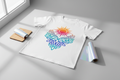 T-Shirt mit Vinyl-Design vom Plotter