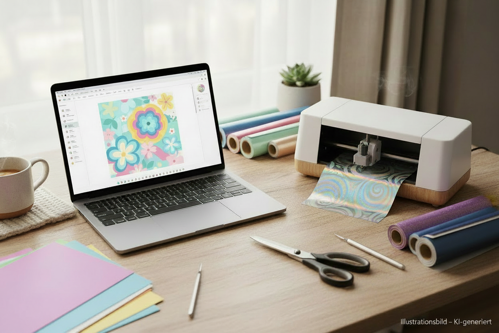 Illustrationsbild – KI-generiert Produktbild Plotter-Software-Kurs online