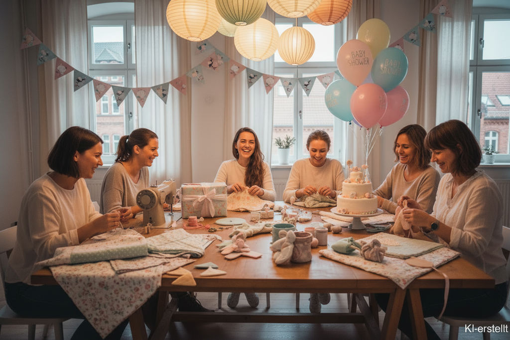 Babyshower Workshop Gruppe: KI generiert